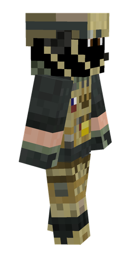 Black skin: body, right side render