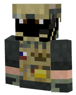 Black skin: bust render