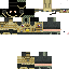 Black skin: raw texture render