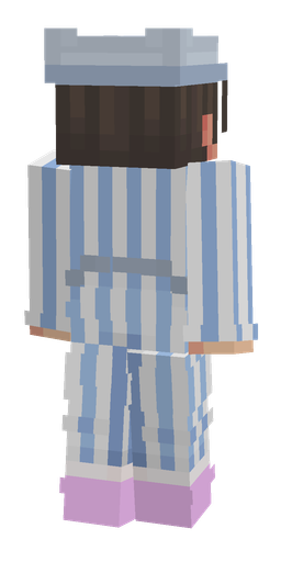 Blue skin: body, back render
