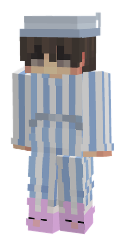 Blue skin: body, front render