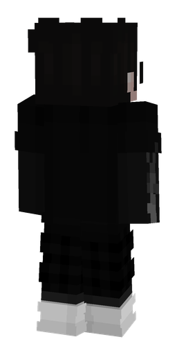 Black skin: body, back render