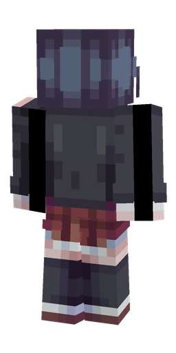 Black skin: body, back render