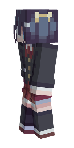 Black skin: body, left side render