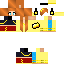 Classic skin: raw texture render