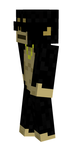 Black skin: body, left side render