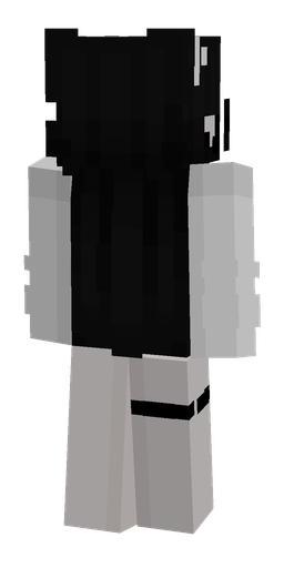 Black skin: body, back render