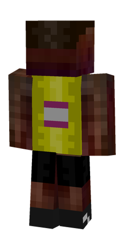 Black skin: body, back render