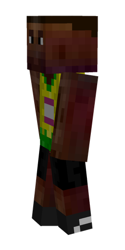 Black skin: body, left side render