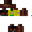 Black skin: raw texture render