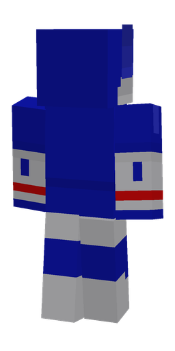 Blue skin: body, back render