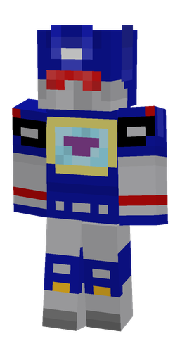 Blue skin: body, front render