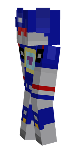 Blue skin: body, left side render
