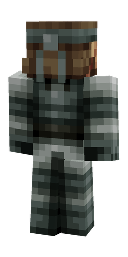 Black skin: body, back render