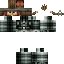 Black skin: raw texture render