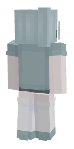 Blue skin: body, back render