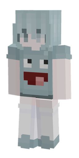 Blue skin: body, front render