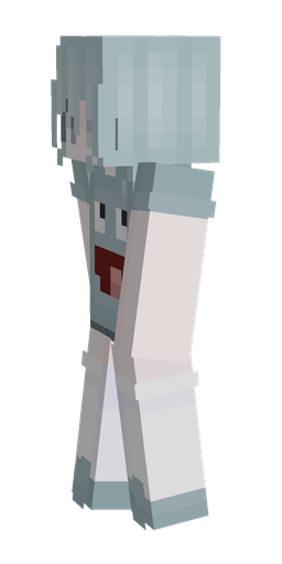 Blue skin: body, left side render