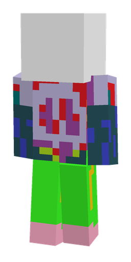 Blue skin: body, back render