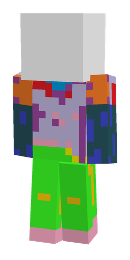 Blue skin: body, front render