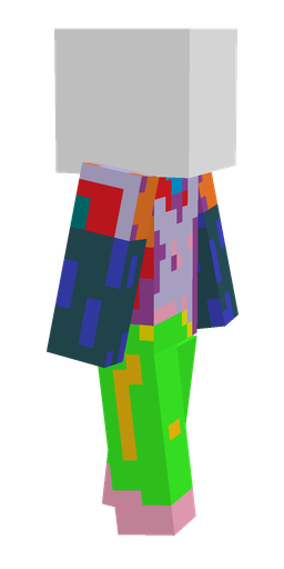 Blue skin: body, right side render