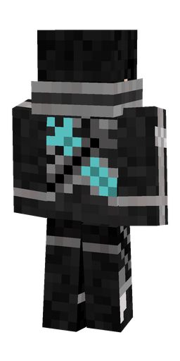 Black skin: body, back render