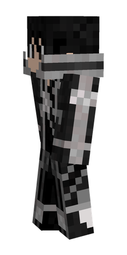 Black skin: body, left side render
