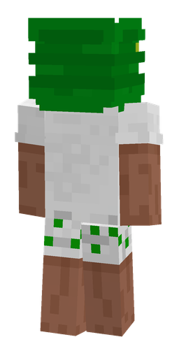 Green skin: body, back render