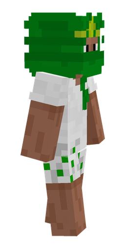 Green skin: body, right side render