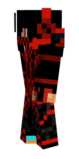 Black skin: body, left side render