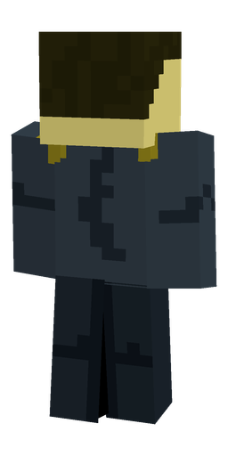 Black skin: body, back render