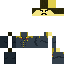 Black skin: raw texture render