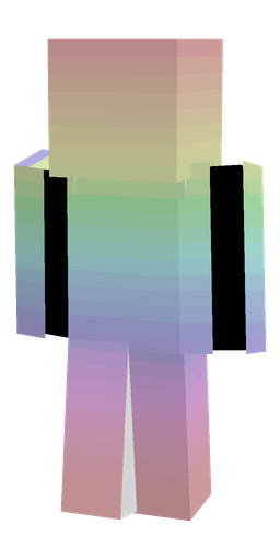 Blue skin: body, back render