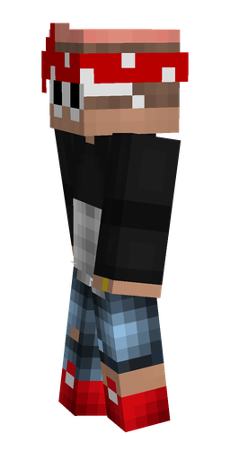 Black skin: body, left side render