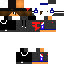 Black skin: raw texture render