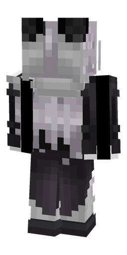 Black skin: body, back render