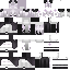 Black skin: raw texture render