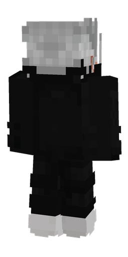 Black skin: body, back render