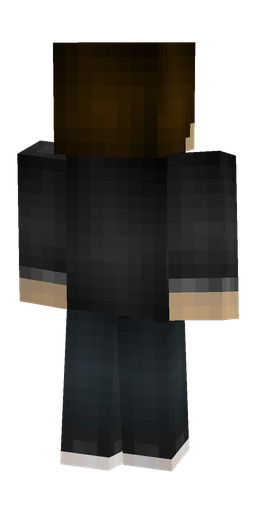 Black skin: body, back render