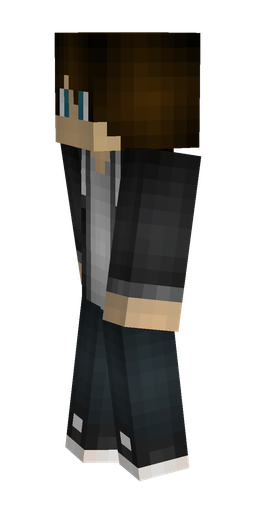 Black skin: body, left side render