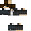 Black skin: raw texture render