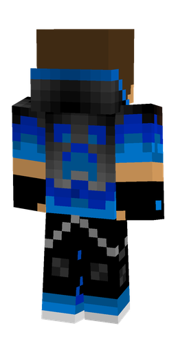 Black skin: body, back render