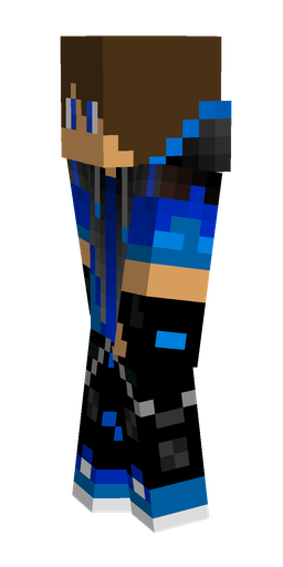 Black skin: body, left side render