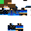 Black skin: raw texture render