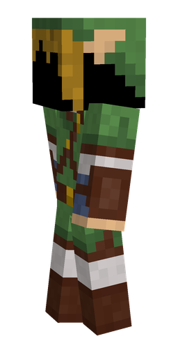 Brown skin: body, left side render