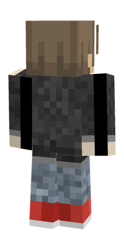 Black skin: body, back render
