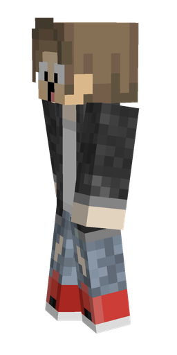 Black skin: body, left side render