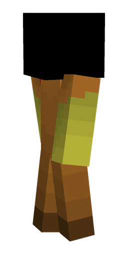 Brown skin: body, left side render
