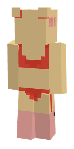 Orange skin: body, back render