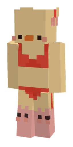 Orange skin: body, front render